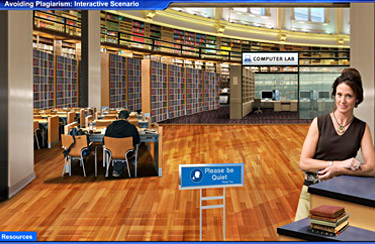 Avoiding Plagiarism: Interactive Scenario