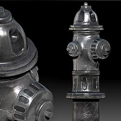 A fire hydrant made with ZBrush.