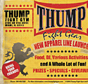 Promotional Postcard Flyer for Thump Fitness and Fight Gym